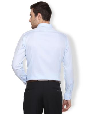 blue cotton formal shirt - 16107403 - Standard Image - 2