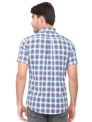 blue checkered casual shirt - 16107420 - Standard Image - 2