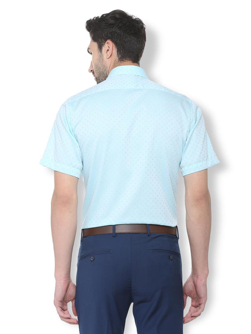 light blue printed formal shirt - 16107433 - Zoom Image - 2