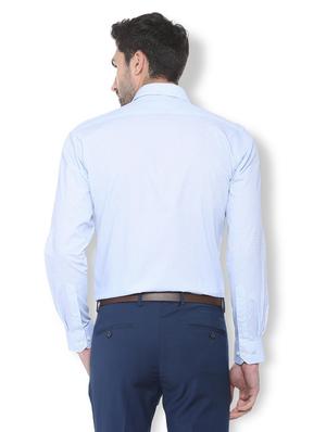 blue printed formal shirt - 16107445 - Standard Image - 2