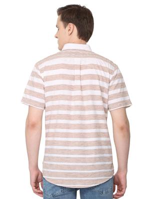 pink striped casual shirt - 16107501 - Standard Image - 2