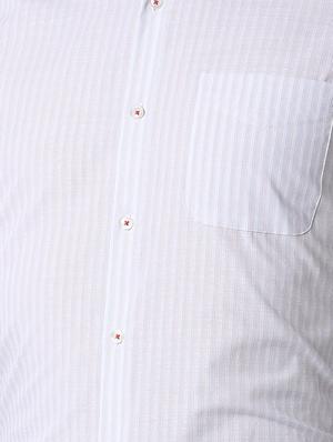 white striped formal shirt - 16107526 - Standard Image - 5