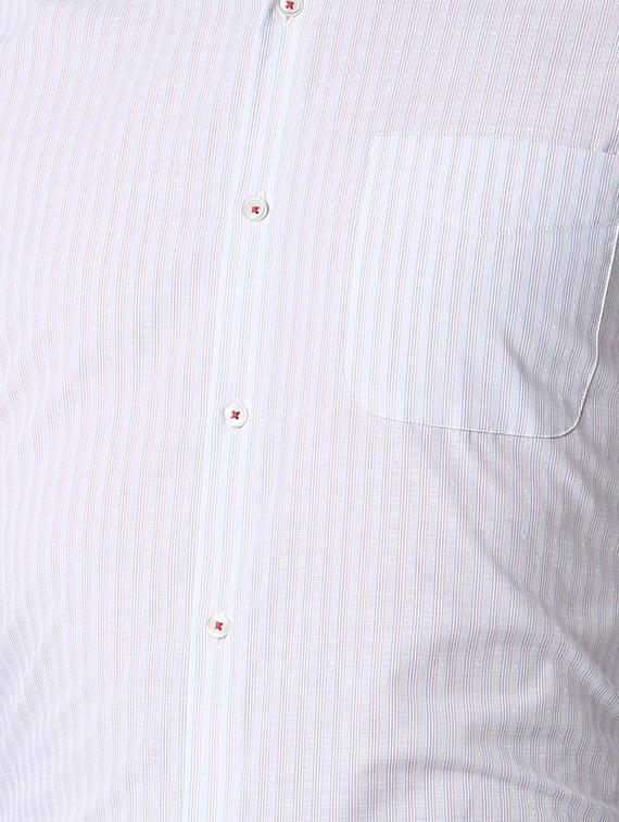 white striped formal shirt - 16107526 - Zoom Image - 5