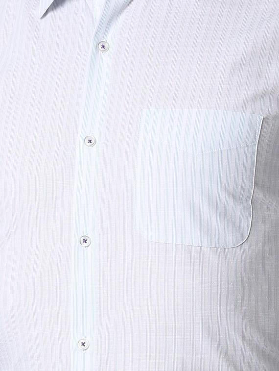 white striped formal shirt - 16107660 - Zoom Image - 5