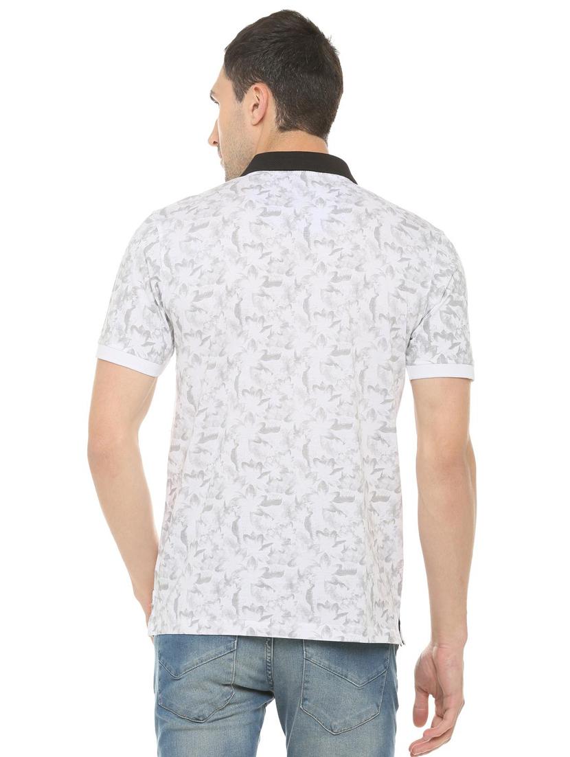grey floral all over print t-shirt - 16107661 - Zoom Image - 2