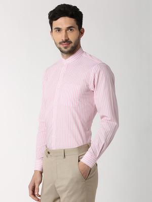 pink striped formal shirt - 16107669 - Standard Image - 2