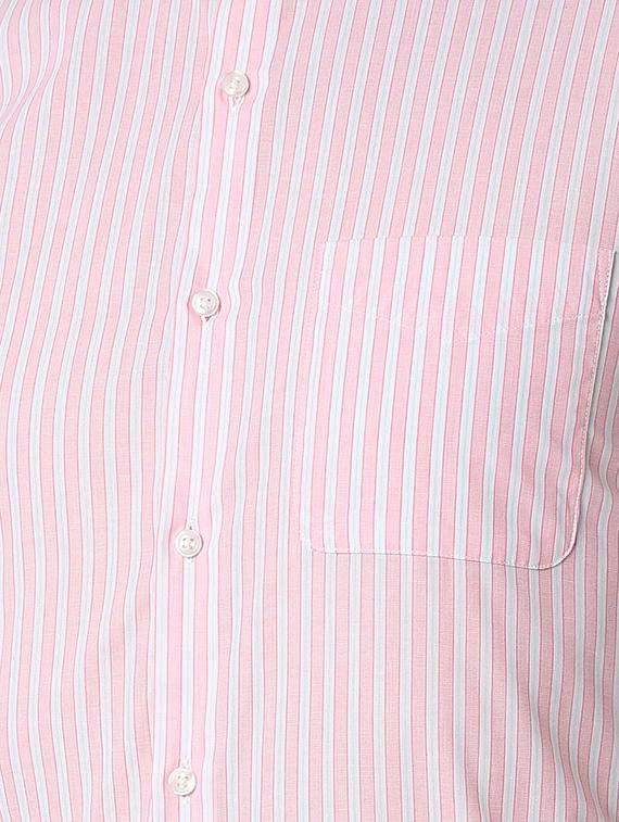 pink striped formal shirt - 16107669 - Zoom Image - 5