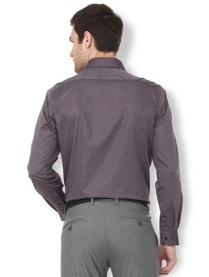 grey paisley printed formal shirt - 16107694 - Standard Image - 2