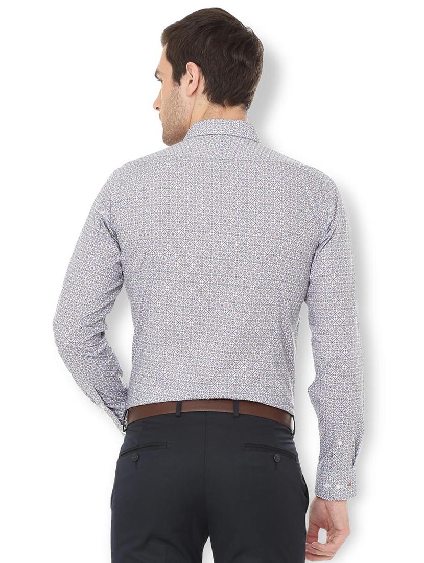 grey printed formal shirt - 16107750 - Zoom Image - 2