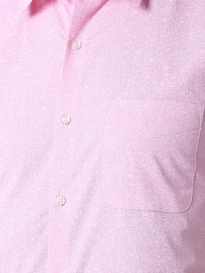 pink printed formal shirt - 16107779 - Standard Image - 5