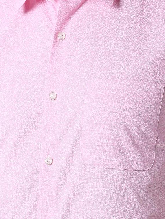 pink printed formal shirt - 16107779 - Zoom Image - 5