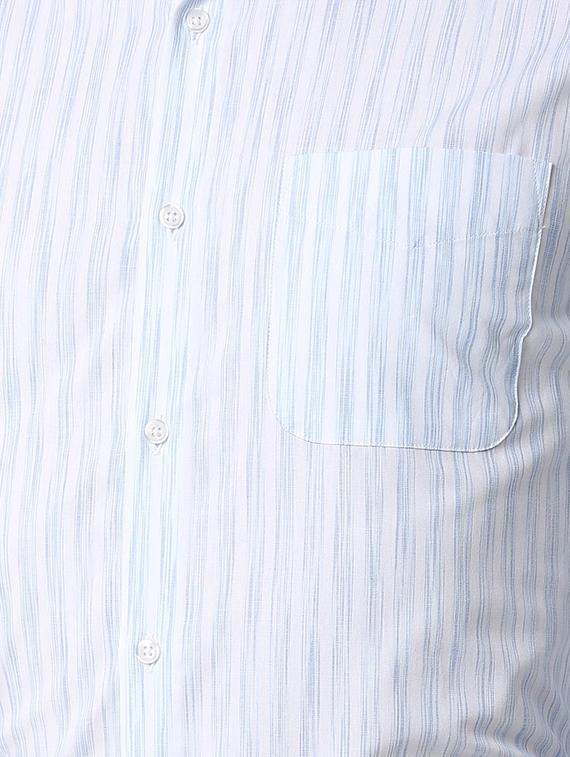 blue striped formal shirt - 16107811 - Zoom Image - 5