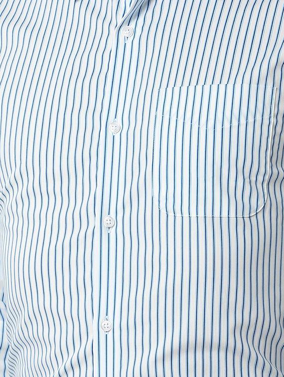 blue striped formal shirt - 16107814 - Zoom Image - 5