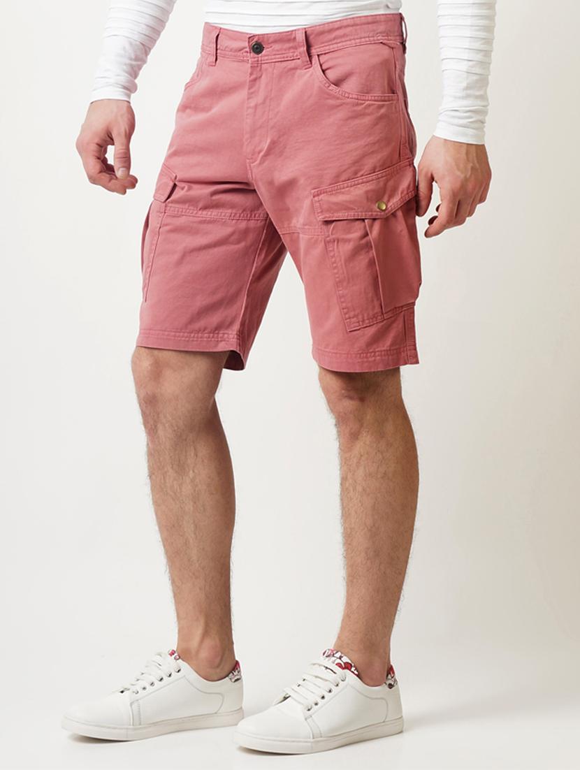 pink cotton shorts - 16108787 - Zoom Image - 2