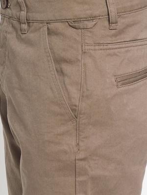 brown solid shorts - 16108793 - Standard Image - 5