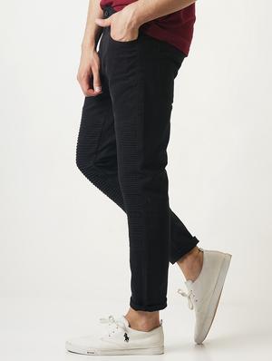 black solid chinos - 16108803 - Standard Image - 2