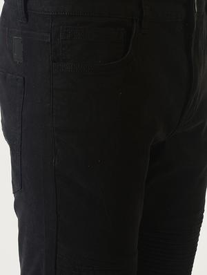 black solid chinos - 16108803 - Standard Image - 5