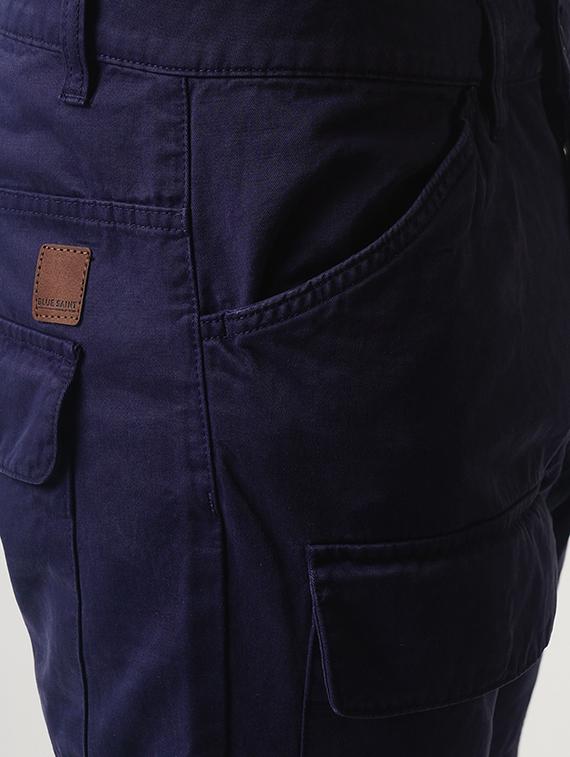 blue cotton cargos - 16108804 - Zoom Image - 5