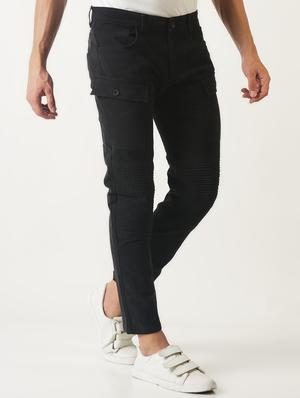black solid cargos - 16108806 - Standard Image - 2