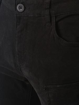 black solid cargos - 16108806 - Standard Image - 5