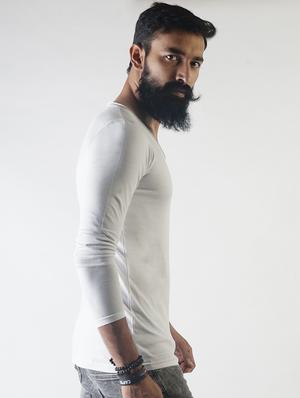 white solid t-shirt - 16108845 - Standard Image - 2