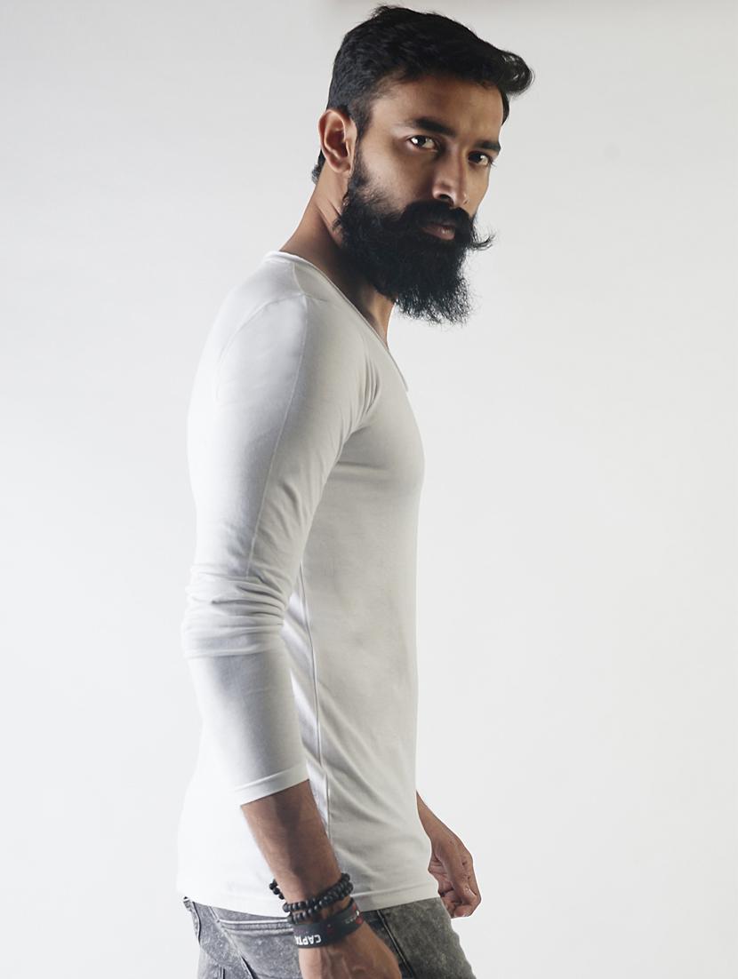 white solid t-shirt - 16108845 - Zoom Image - 2