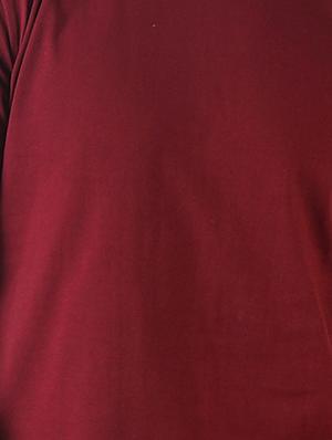 maroon solid tshirt - 16108895 - Standard Image - 5