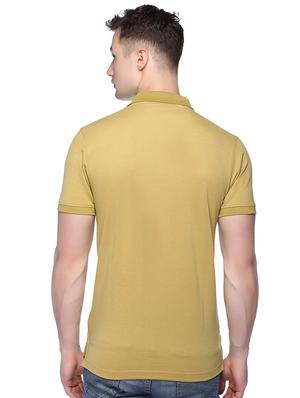 yellow solid polo t-shirt - 16109037 - Standard Image - 2
