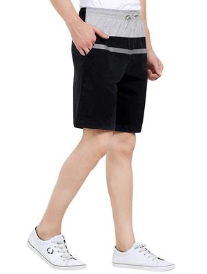 black color block shorts - 16109761 - Standard Image - 2