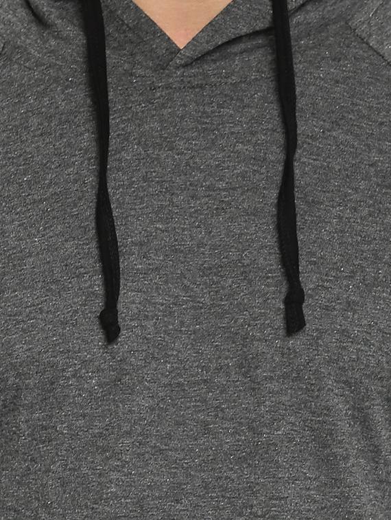 grey hooded raglan tshirt - 16109798 - Zoom Image - 5