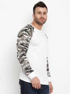 white camouflage raglan tshirt - 16109808 - Standard Image - 2