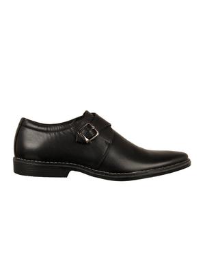 black leather monk straps - 16110677 - Standard Image - 2