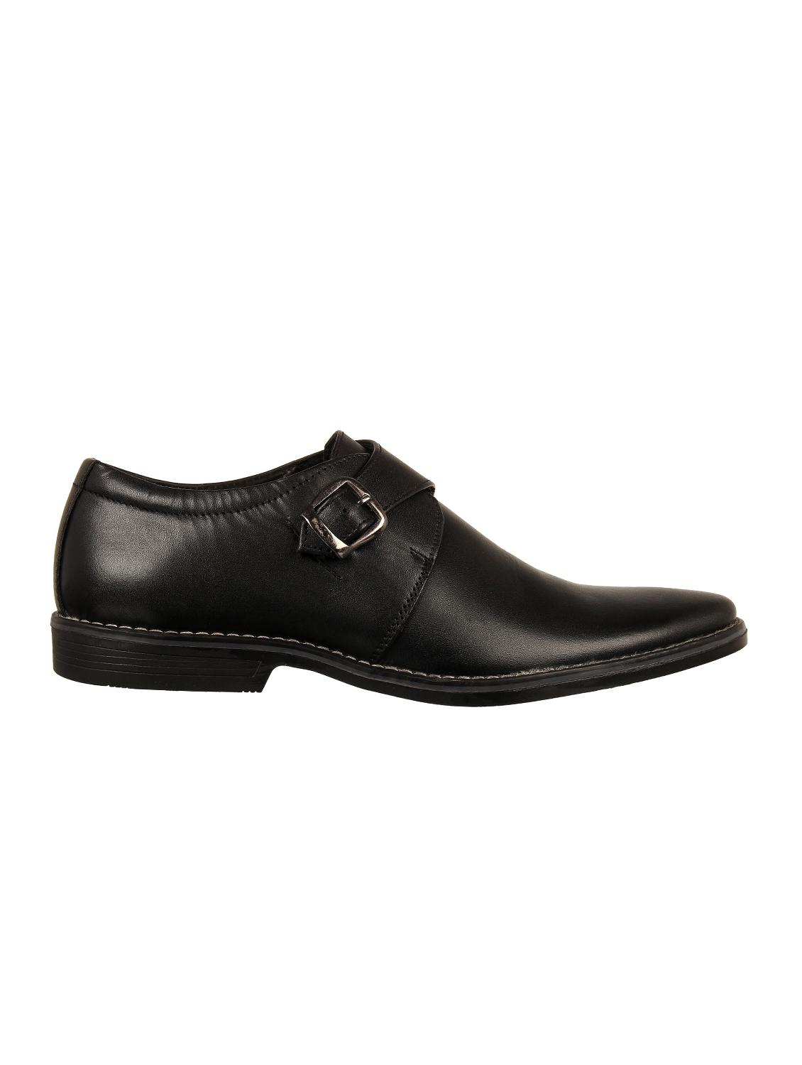 black leather monk straps - 16110677 - Zoom Image - 2