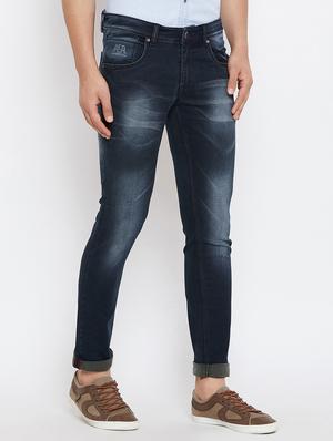 blue heavy washed jeans - 16110801 - Standard Image - 2