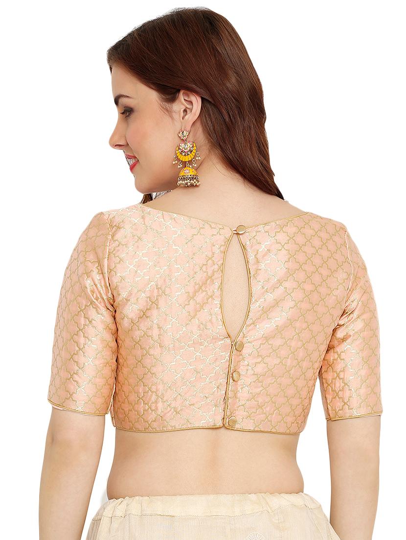 solid self design blouse - 16110866 - Zoom Image - 2
