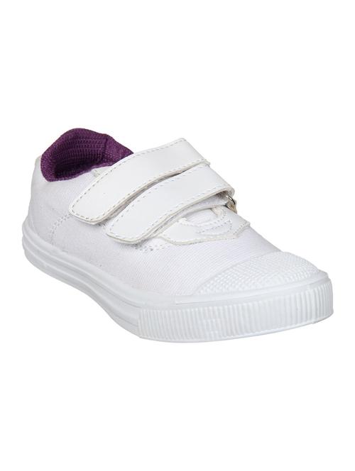 white canvas sport shoes - 16111249 - Standard Image - 1