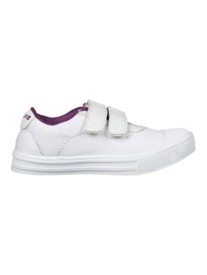 white canvas sport shoes - 16111249 - Standard Image - 2