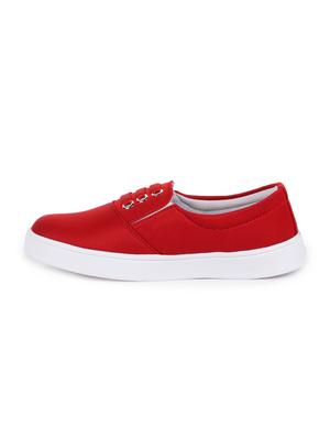 red slip on casual shoes - 16111600 - Standard Image - 2