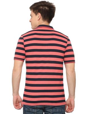 pink striped polo t-shirt - 16112302 - Standard Image - 2