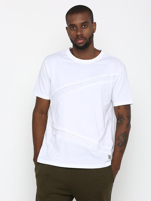 white solid t-shirt - 16112348 - Standard Image - 1