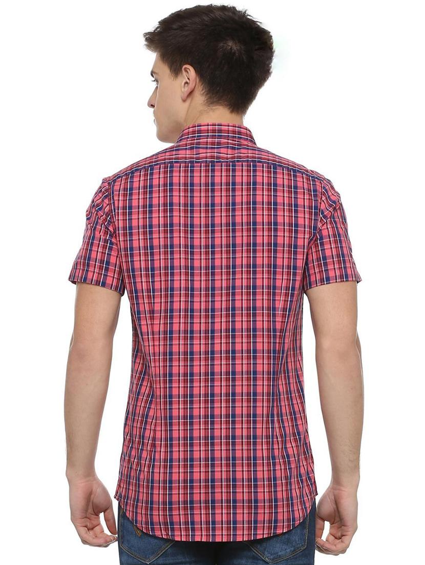 pink checkered casual shirt - 16113588 - Zoom Image - 2