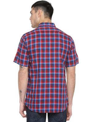 red checkered casual shirt - 16113610 - Standard Image - 2