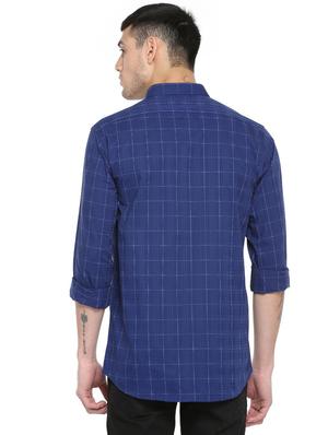 blue checkered casual shirt - 16113639 - Standard Image - 2