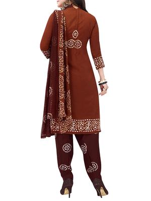 batik printed unstitched salwar suit - 16113881 - Standard Image - 2