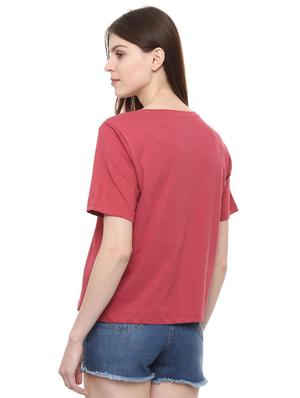 quirky print round neck tee - 16114645 - Standard Image - 2
