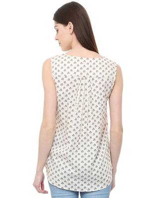 gather detail block print tunic - 16114656 - Standard Image - 2
