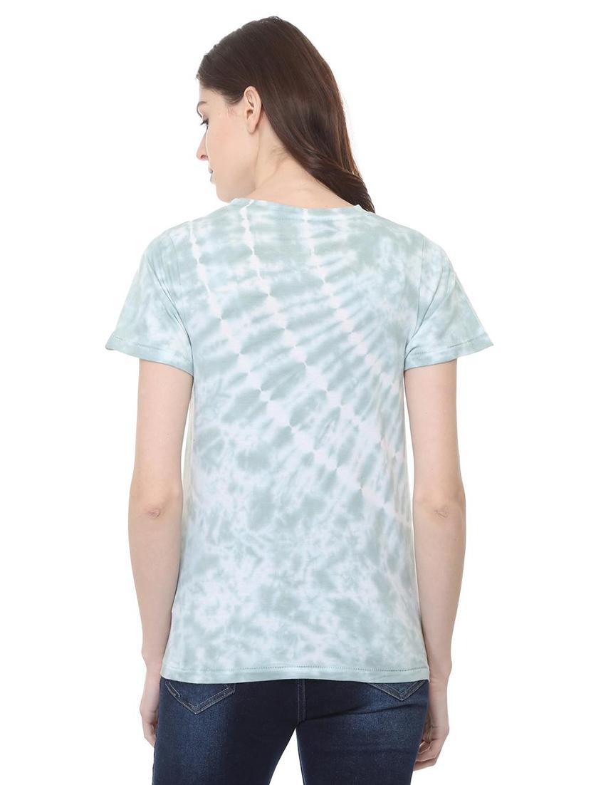 crew neck tied and dyed tee - 16114663 - Zoom Image - 2