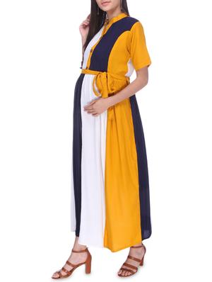 color block maternity wear dress - 16114819 - Standard Image - 2