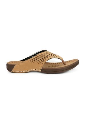 beige toe separator flip flops - 16119682 - Standard Image - 2
