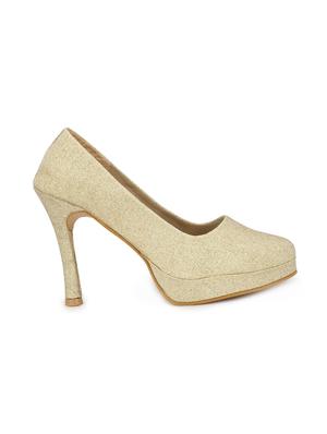 gold slip on pumps - 16119695 - Standard Image - 2